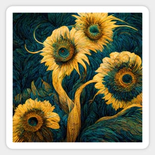 Illustrations inspired by Vincent van Gogh Sticker